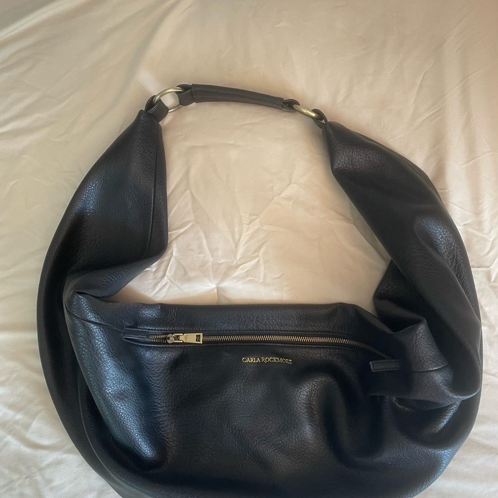 Carla Rockmore Black Leather Sling Bag - Brand Mew